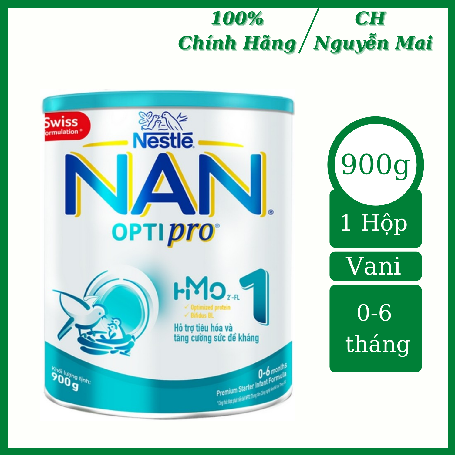 Sữa bột nestle nan optipro 1 hmo 900g