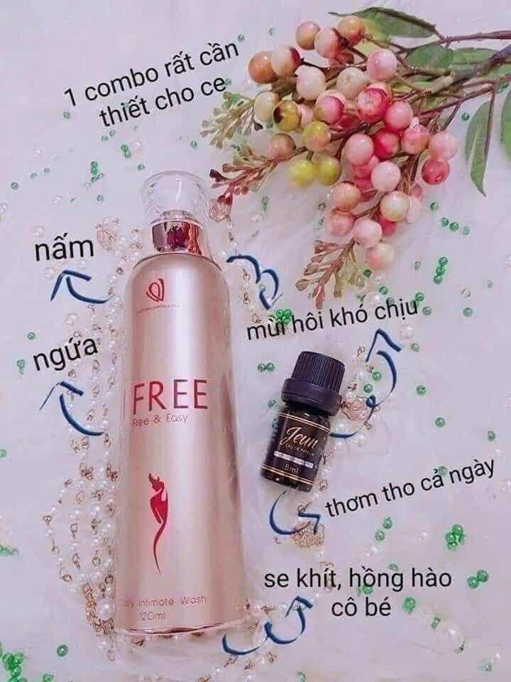 Dung dịch vệ sinh ifree tặng kèm nước hoa vùng kín jeun chính hãng cty 100%