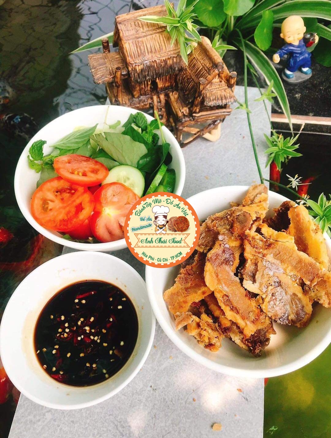 Tốp mỡ giòn nguyên bánh 400gram