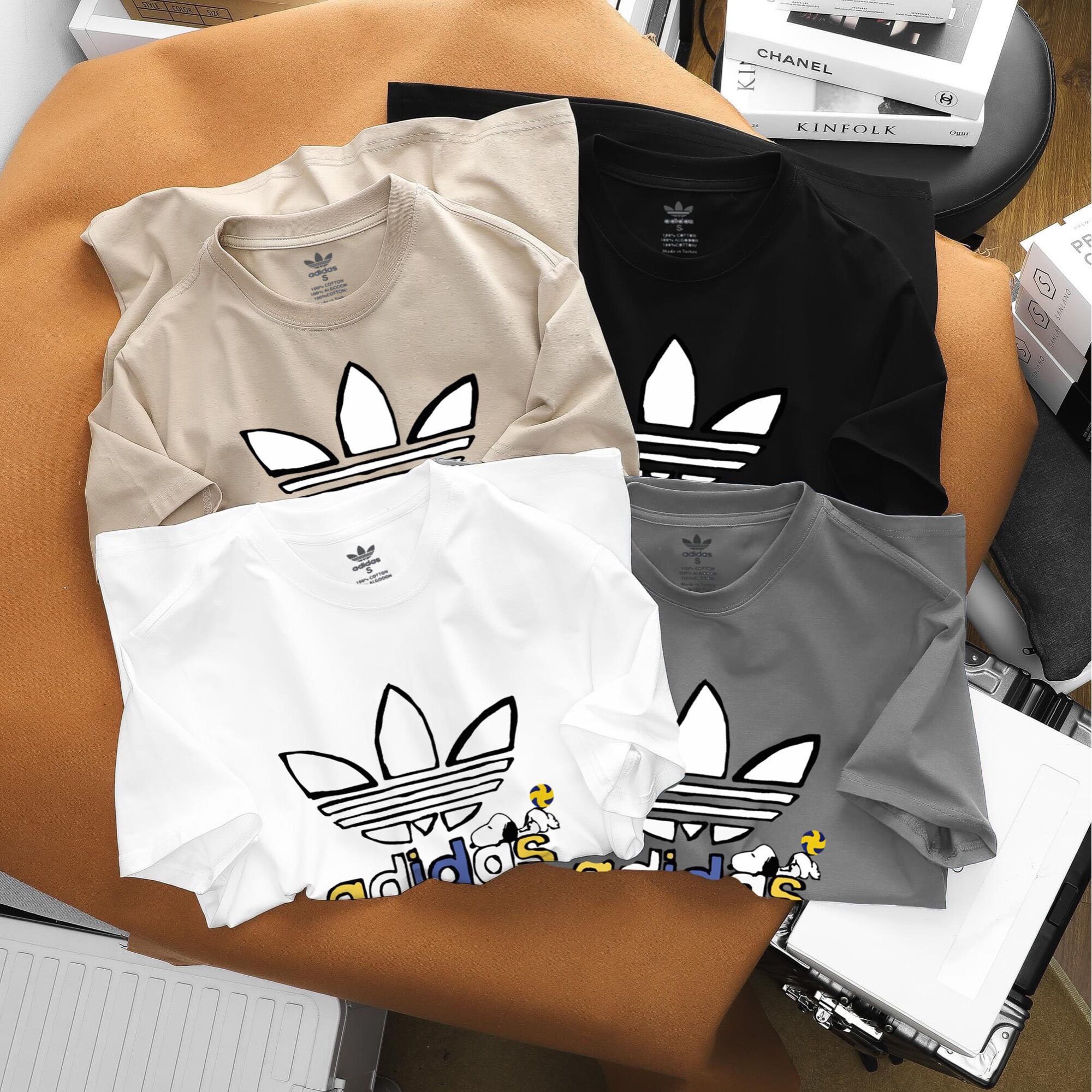 Áo thun nam nữ adidas snoopy 100% cotton vnxk