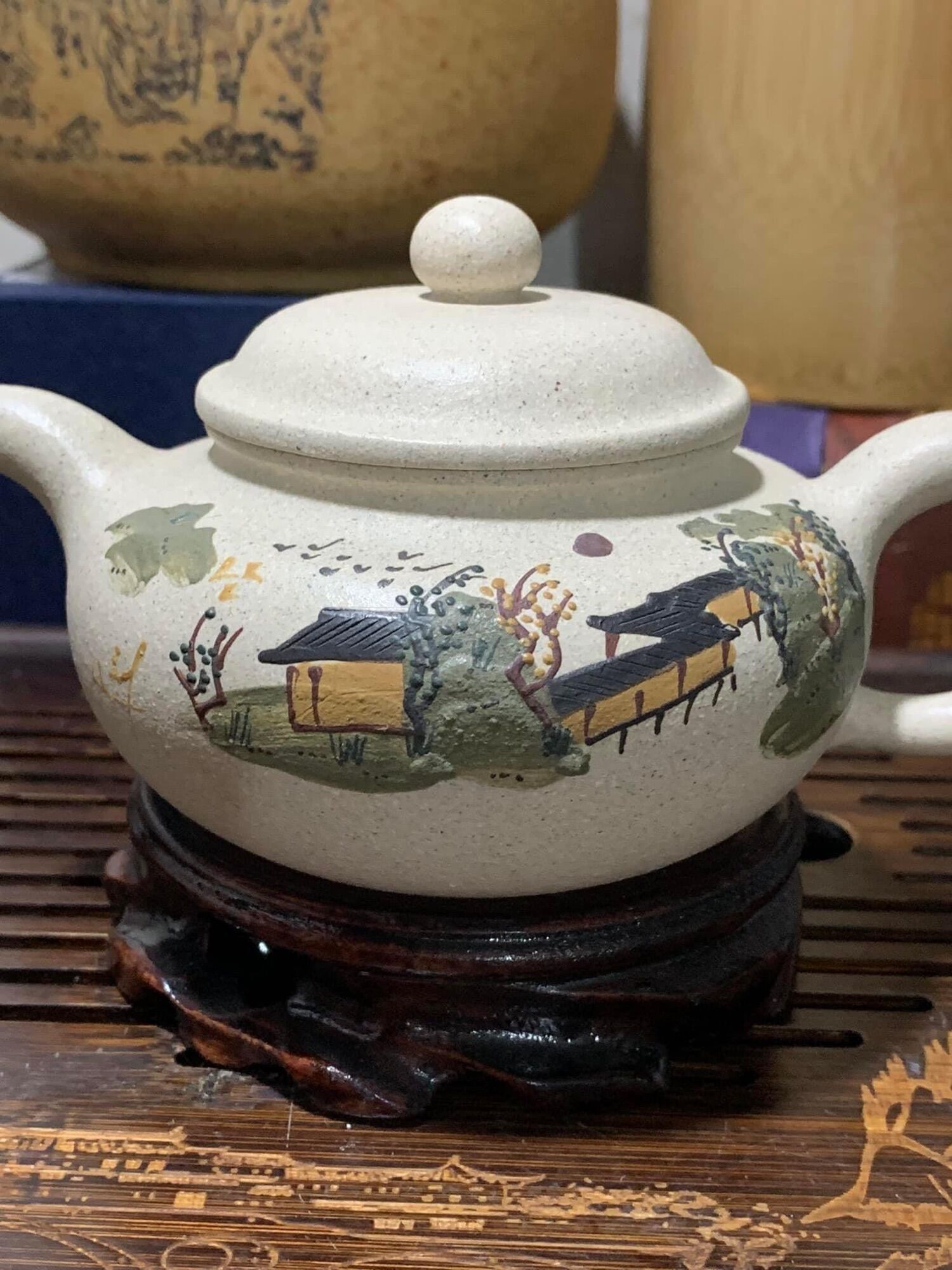 Ấm tử sa nghi hưng phỏng cổ bạch đoạn nê 220ml