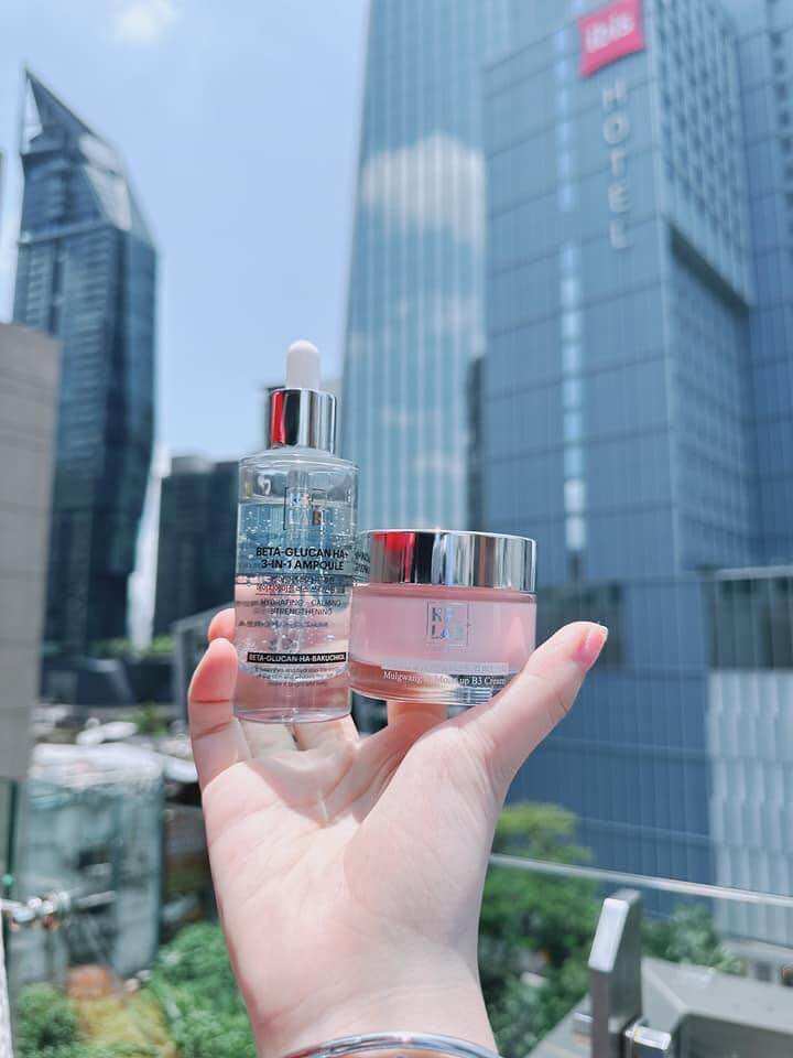 Combo serum beta glucan Kr.Lab 50ml và kem dưỡng Narci natural 70g hạn 2026