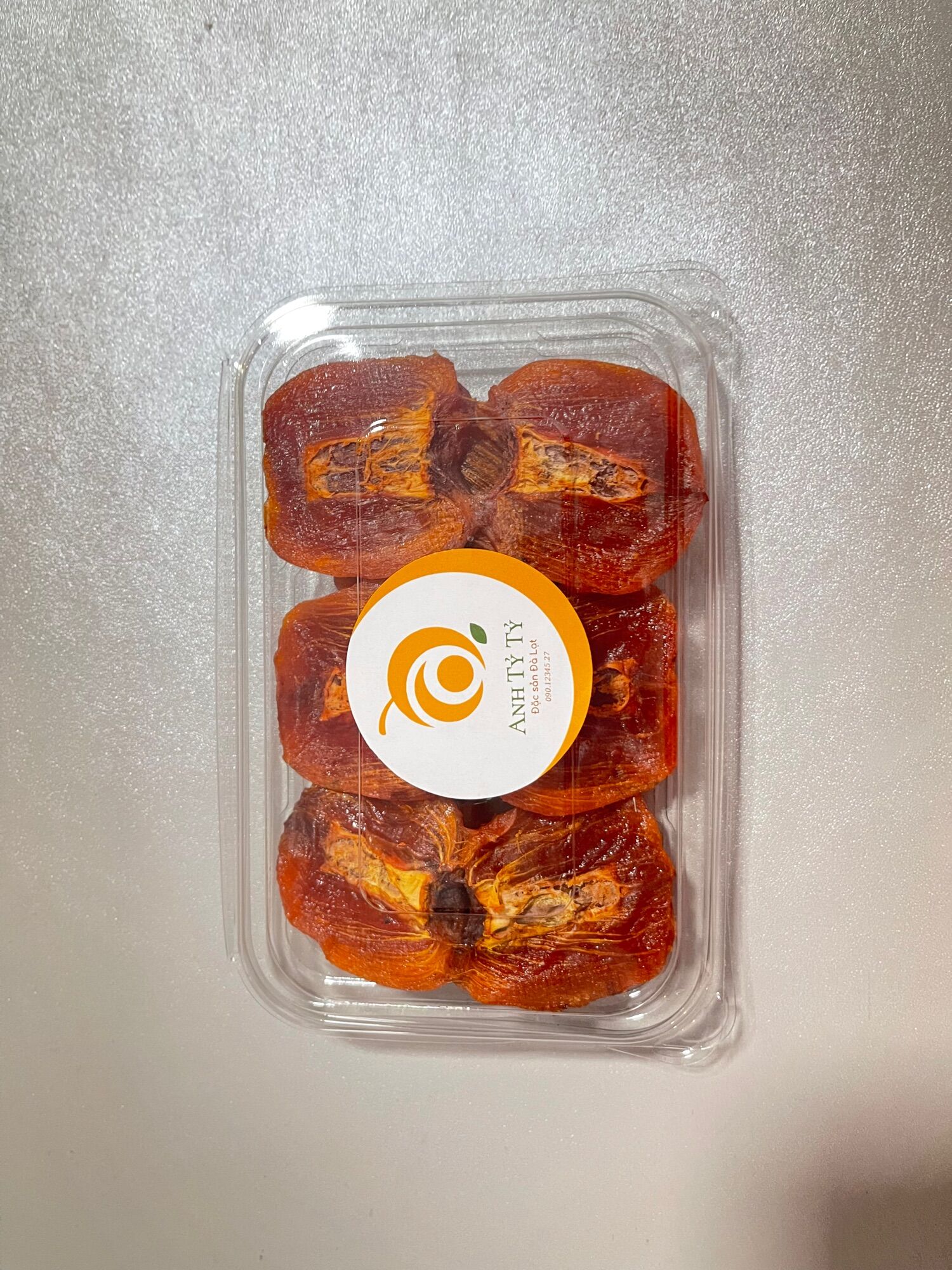 Hồng Chẻ Sấy Dẻo Đà Lạt – Dẻo Mềm Tự Nhiên – Không Đường | Moony Farm