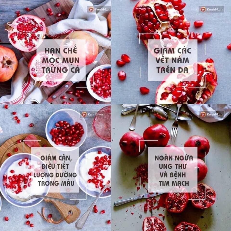 Đẹp da từ lựu đỏ Hàn Quốc chính hãng