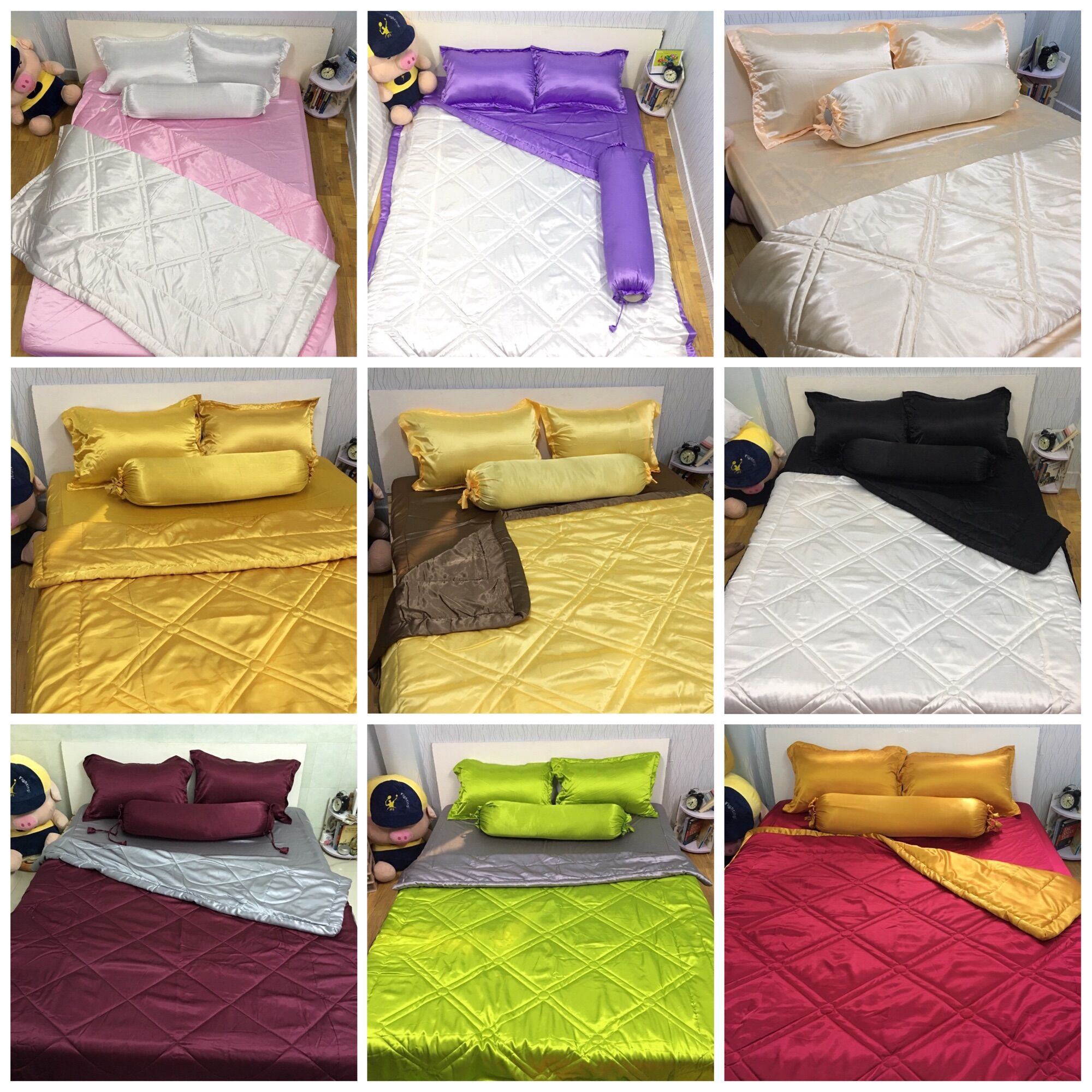 (SALE SẬP SÀN) Mền lẻ chất vải phi lụa cao cấp/ mền phi mềm, mát, sang trọng/ ga gối minh anh/