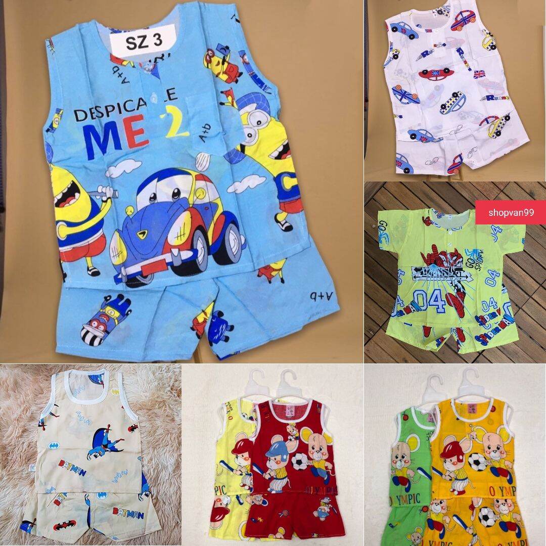 combo 3bộ bé trai ngắn 555