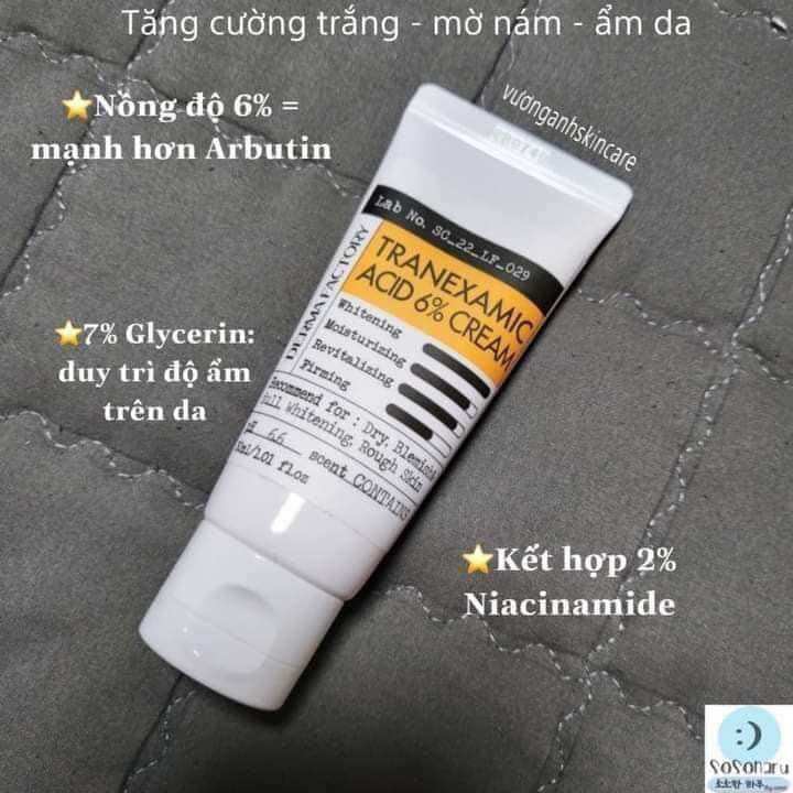 Kem giam nám tranexamic acid 6% (Hang khong sx vo hop)