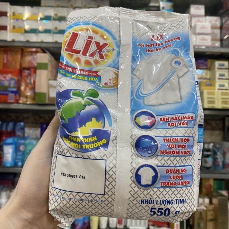 Bột giặt Lix Extra hương hoa 550g