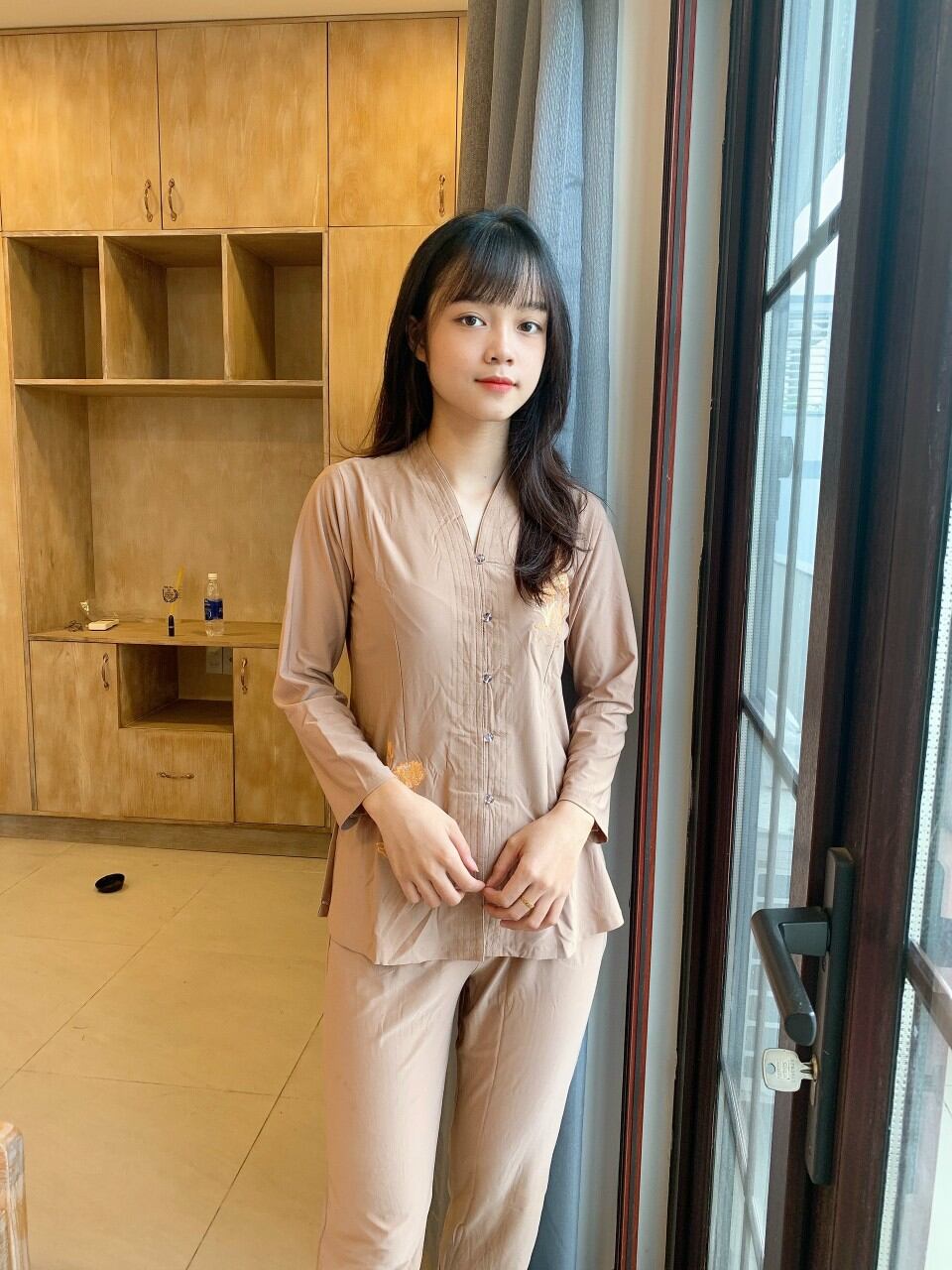 Đồ lam đi chùa. Mẫu balai thun