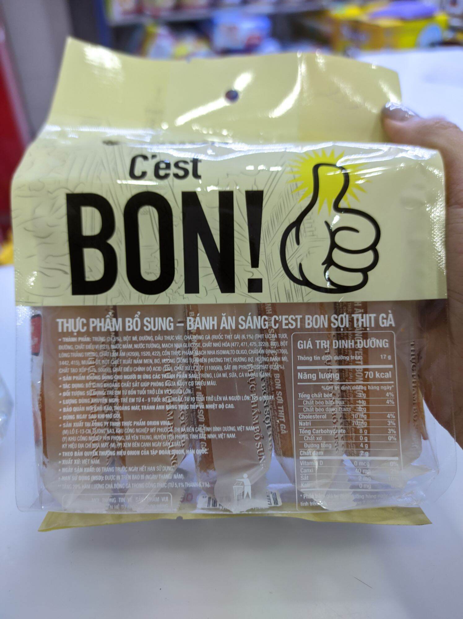 Bánh Orion Cest BON sợi thịt gà