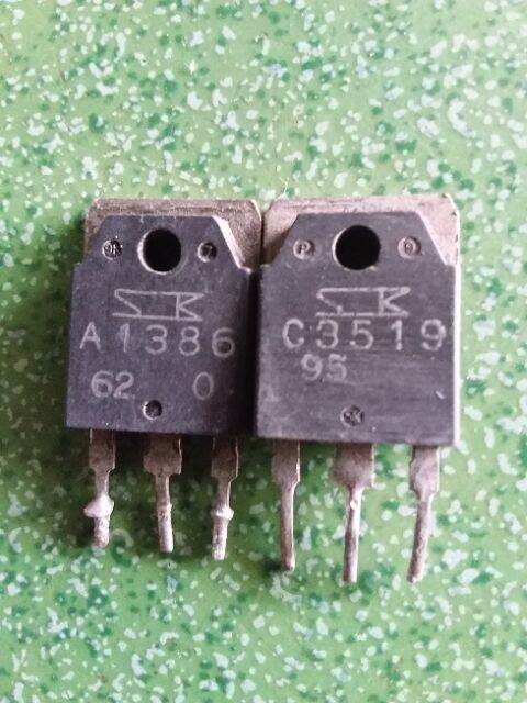 1 đôi transitor a.1386+c3519 tháo máy