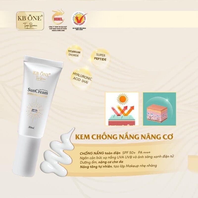 KEM CHỐNG NẮNG KBONE SUN CREAM SPF 50+