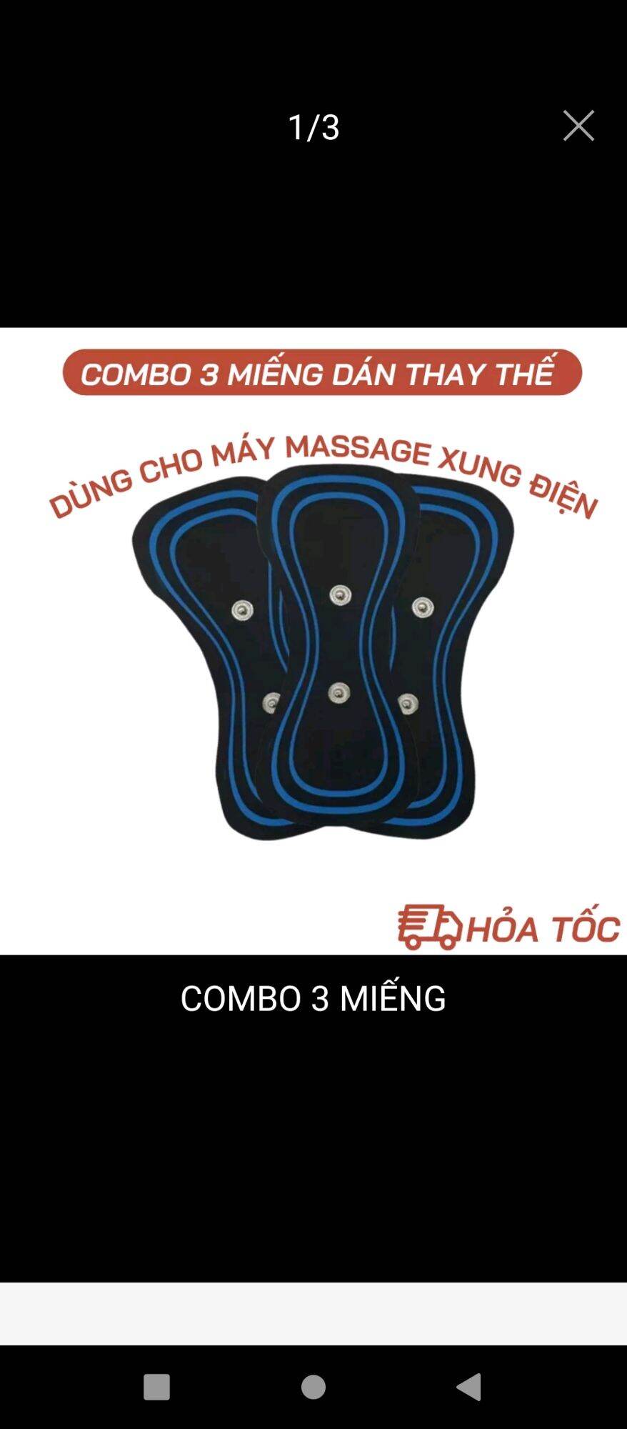 Combo 5 miếng dán xung thay thế cho máy massage cánh bướm