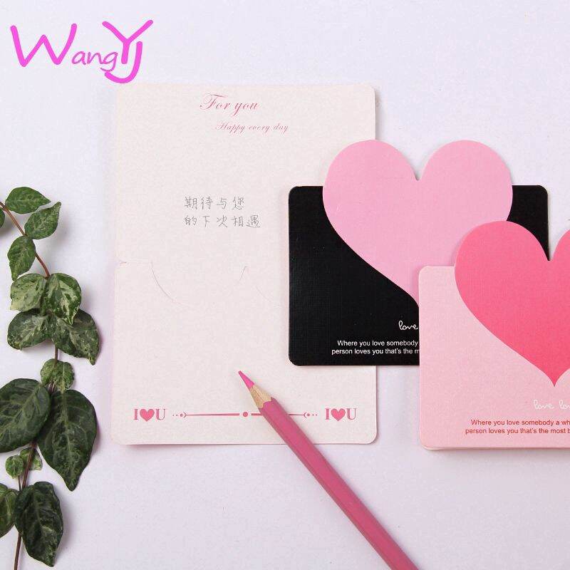 Thiệp cao cấp hình trái tim, Mua 5 chiếc tặng 1 chiếc