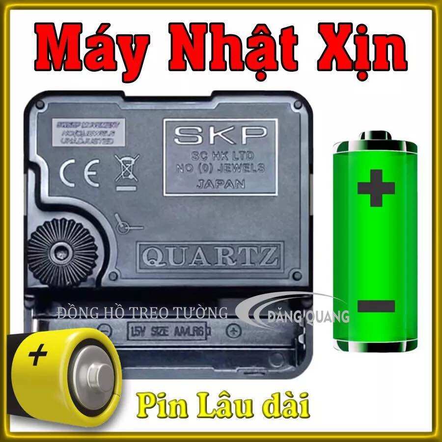 Máy đồng hồ treo tường máy Nhật sịnbảo hành 2 năm