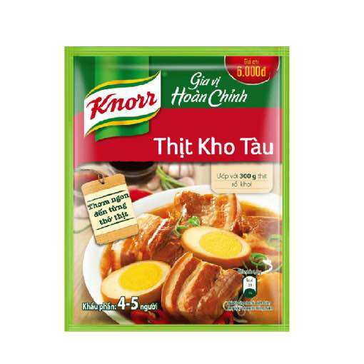 Gia vị knorr thịt kho/ cá kho riềng