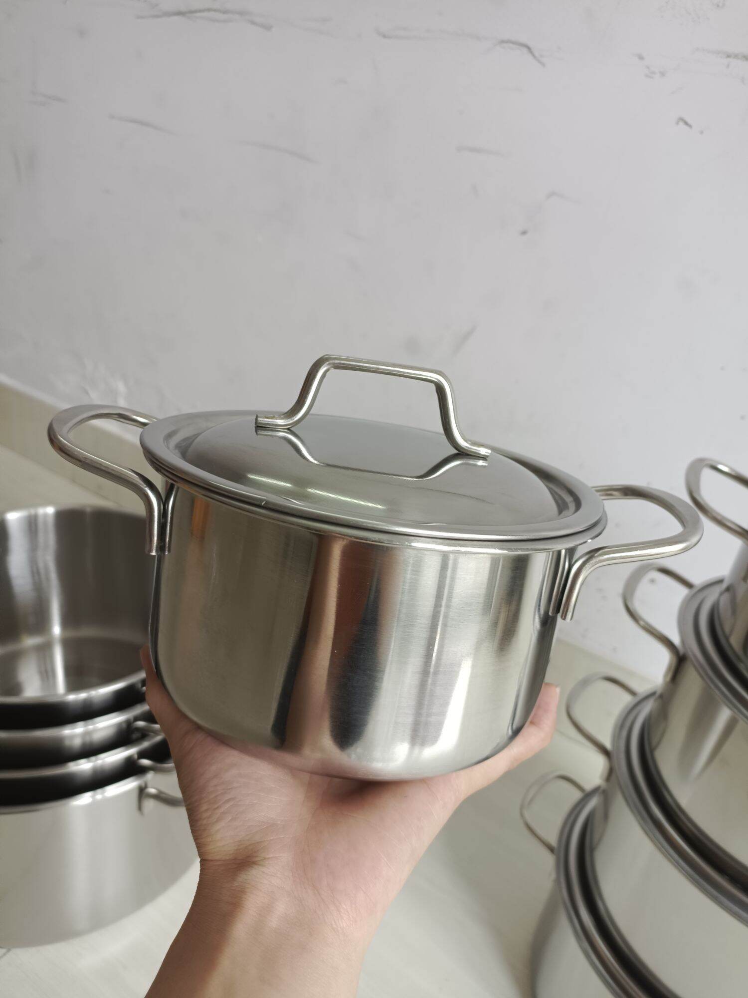 Nồi luộc gà inox 26cm+28cm+30cm+32cm