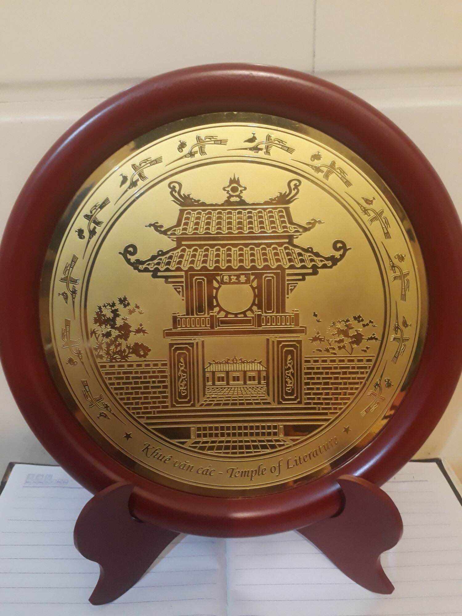 Quà lưu niệm bằng đồng cao cấp 23cm