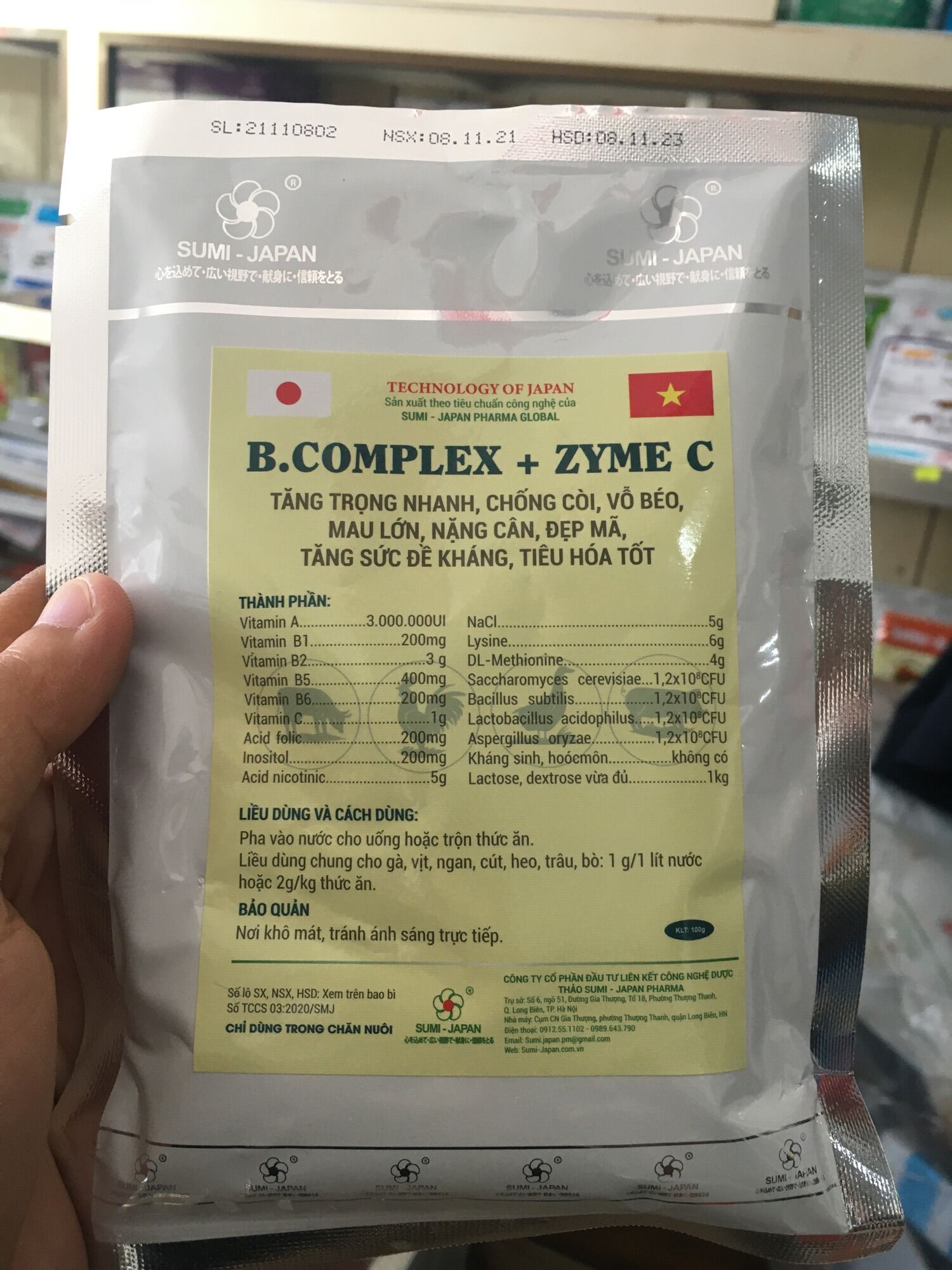 B Comlex + Enzym +c Phòng Bệnh Tăng Trọng Thèm ăn Mau Lớn Cho Gia Súc ...