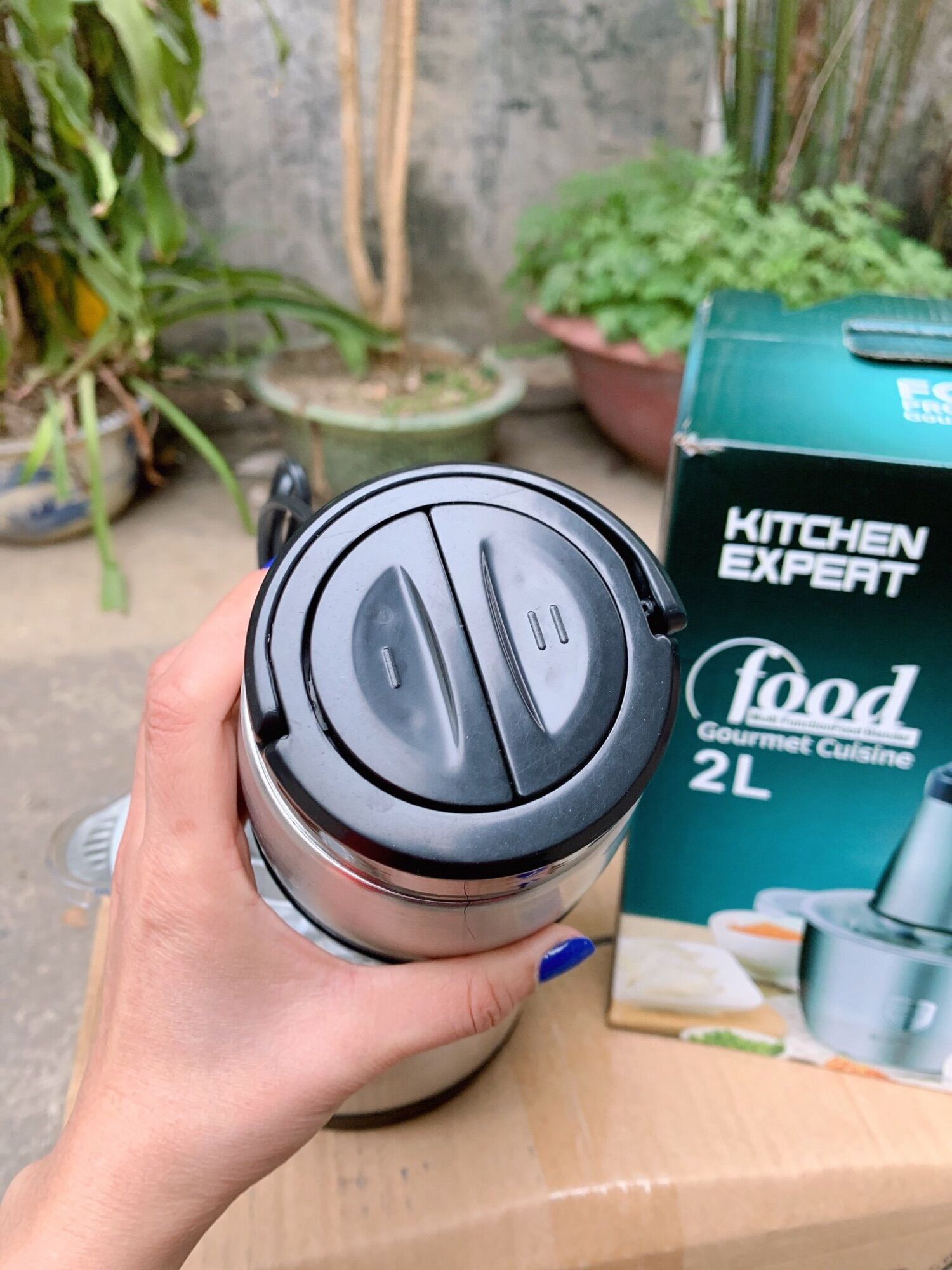 Máy xay inox 2L