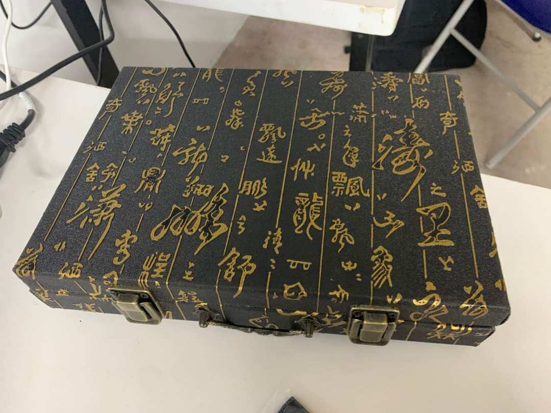 bộ quân cờ gỗ mun 4cm