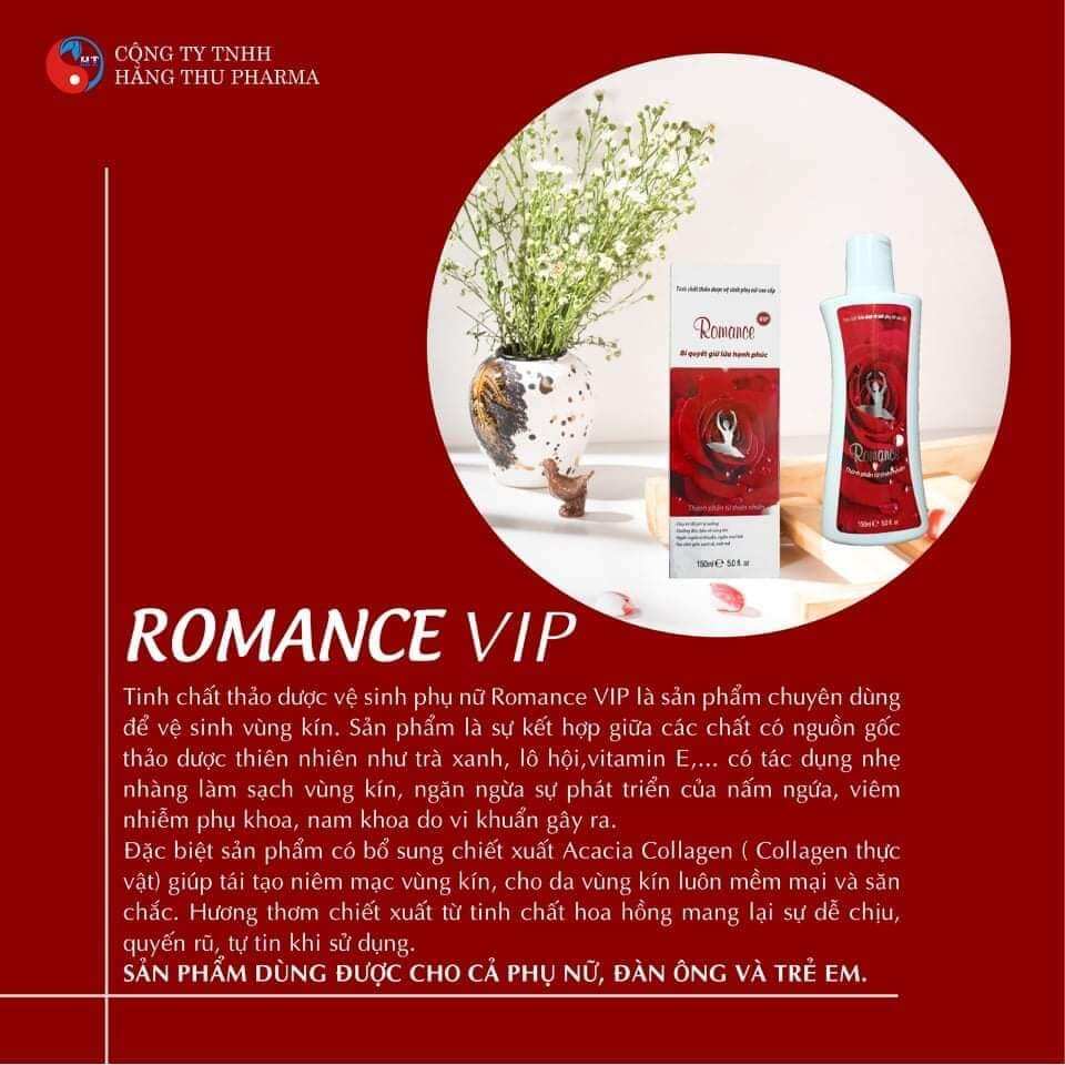 DUNG DỊCH VỆ SINH ROMANCE VIP( tặng kèm quà tặng trị giá 50k)