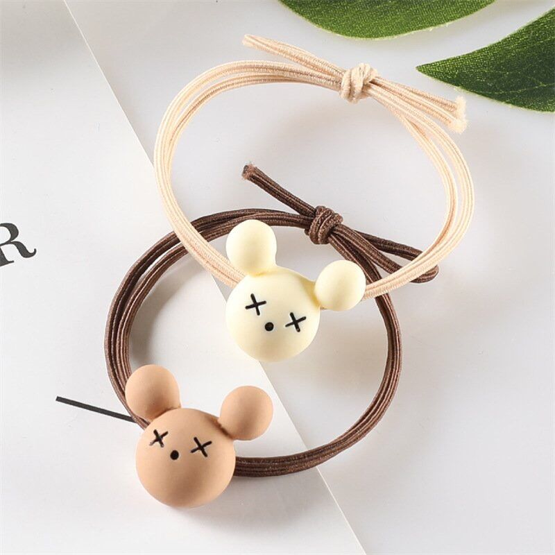 Dây buộc tóc gấu nâu
