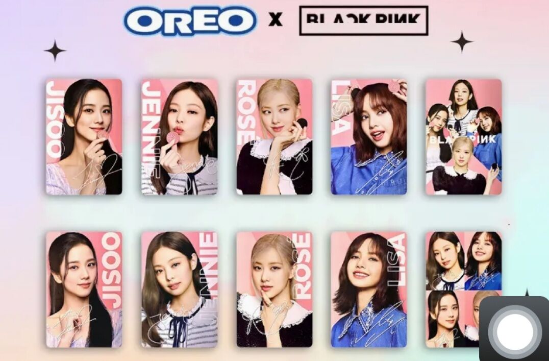 Combo trọn bộ 10 thẻ hình blackpink oreo chính hãng.