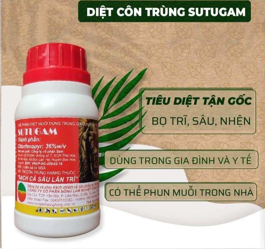 Sutugam 240ml Chuyên Gia Muỗi côn trùng Bọ hút chích