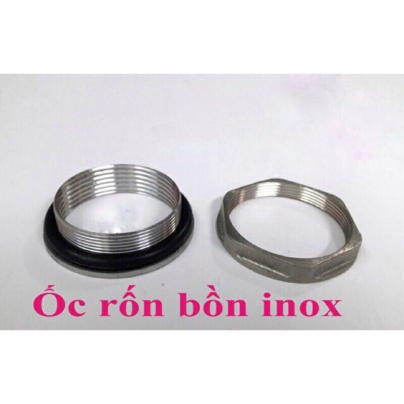 Ren téc ốc rốn bồn nước inox 27 34 48