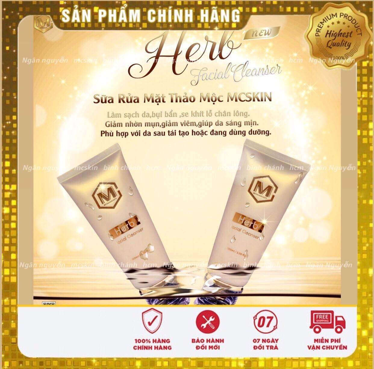 SỬA RỬA MẶT THẢO MỘC MCSKIN 100ml
