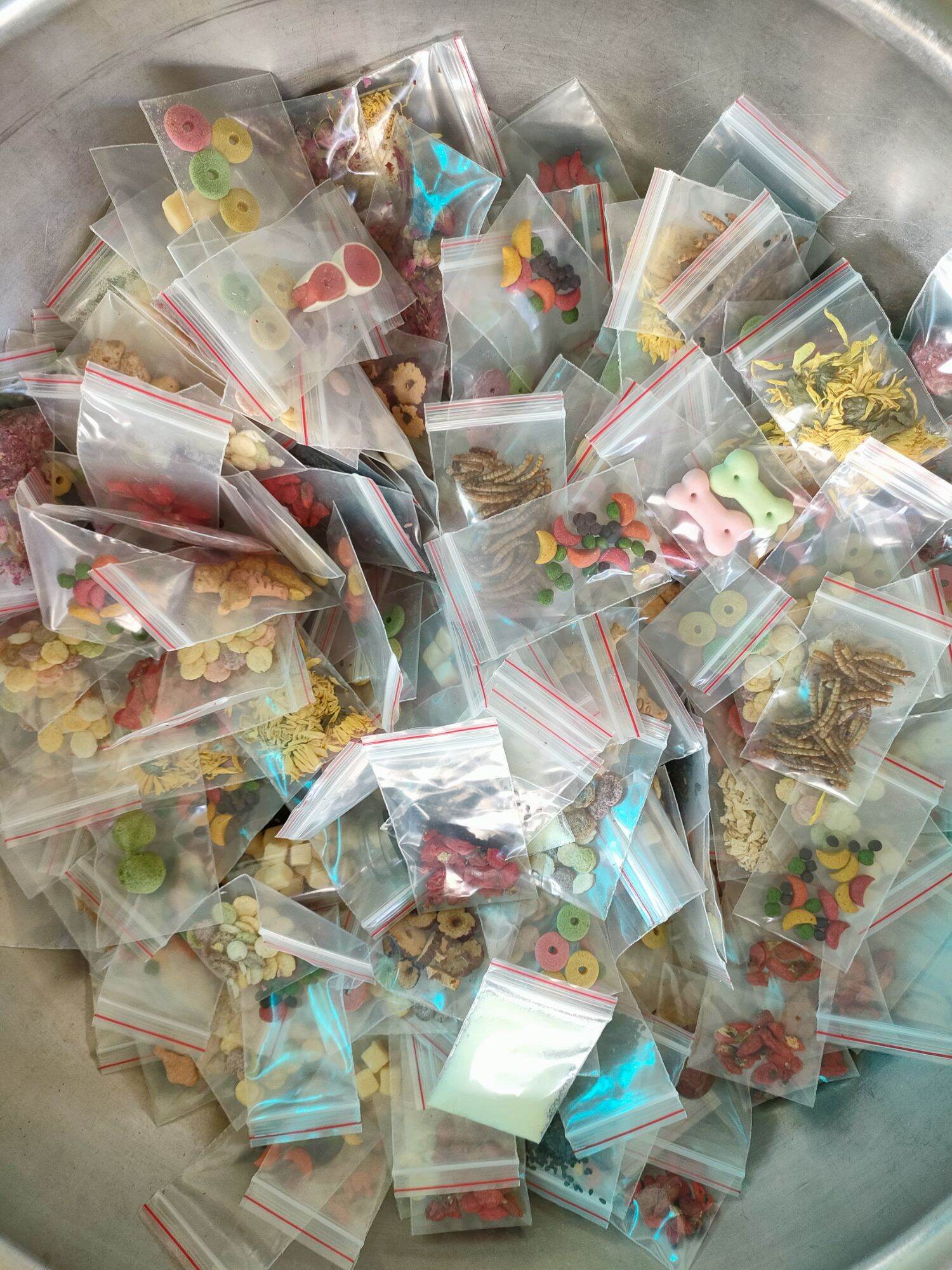 thức ăn dặm dùng thử cho hamster combo 20 gói khác nhau.