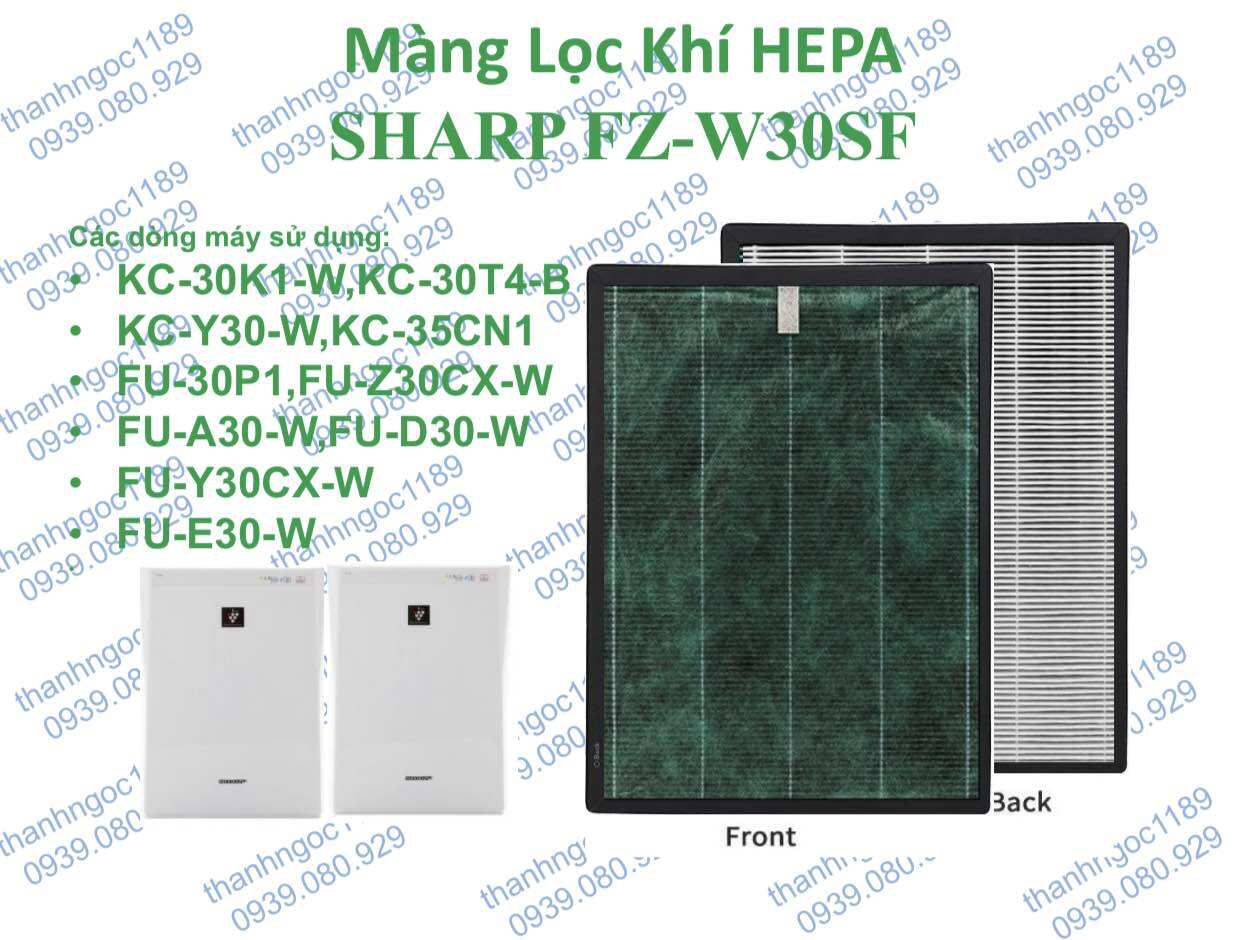 Màng lọc Hepa lọc không khí Shap KC-Y30