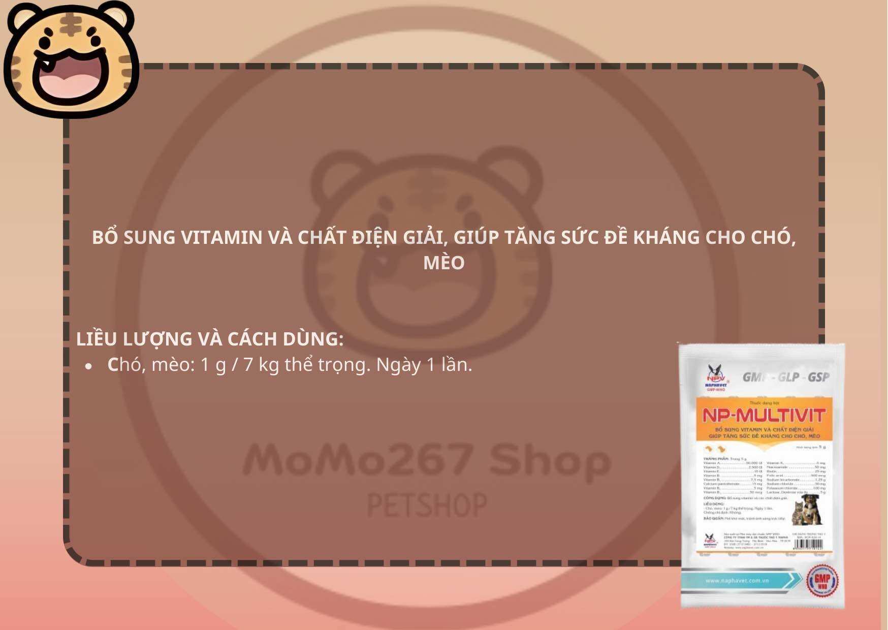 NP-MULTIVIT BỔ SUNG VITAMIN CHO CHÓ, MÈO