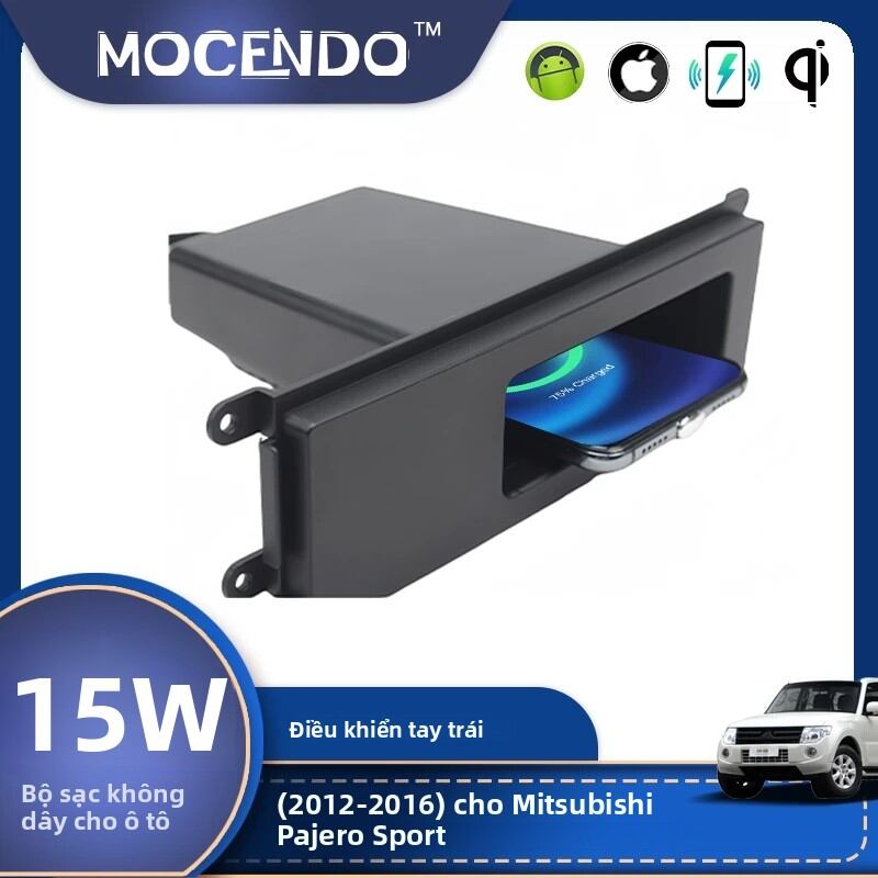 MOCENDO Sạc Xe Hơi Không Dây Cho Mitsubishi Pajero V97 V93 V87 2012-2016 Sạc Nhanh Giá Đỡ Điện Thoại Gắn Phụ Kiện Giá 3,624,000 Đồng*Miễn phí vận chuyển