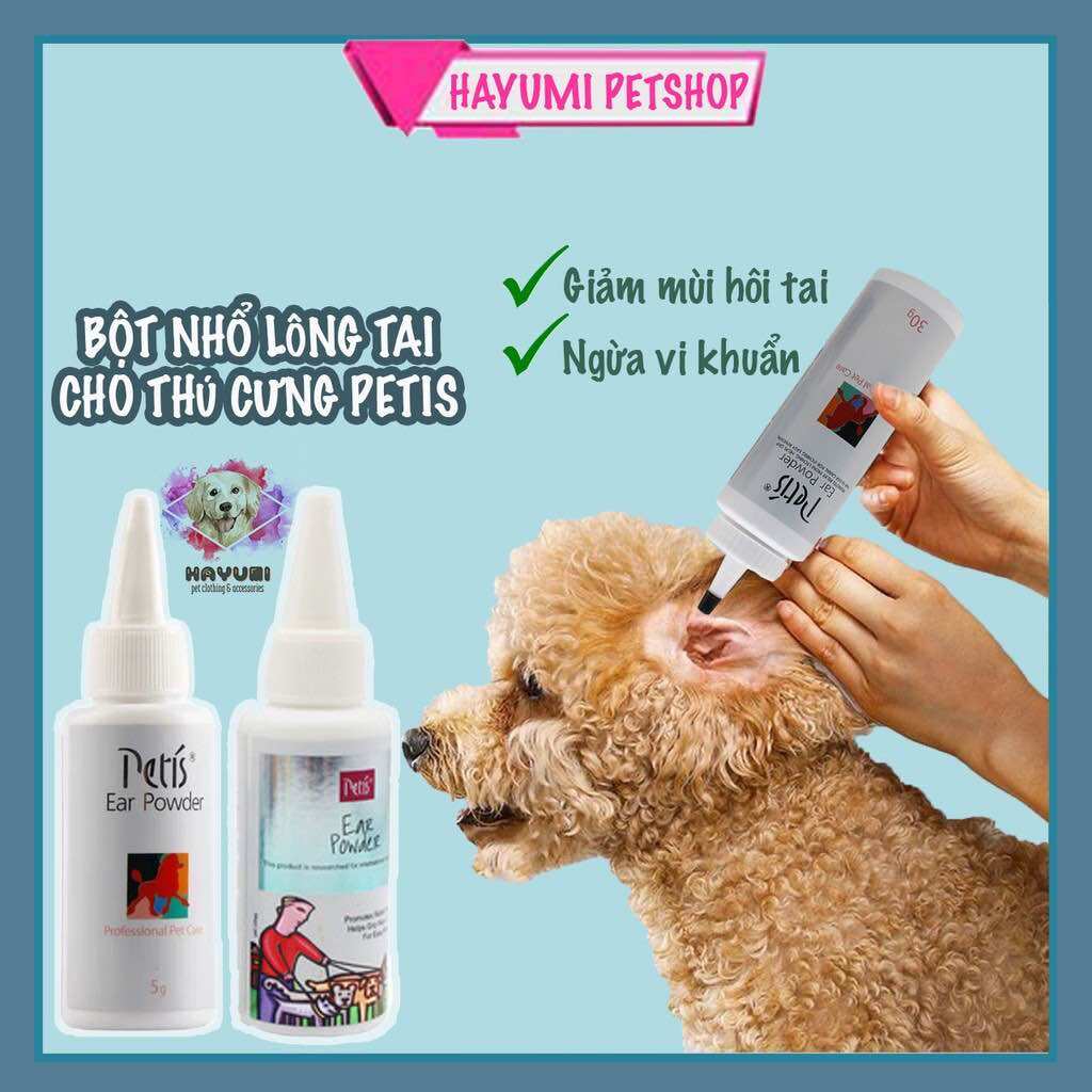 Bột nhổ lông tai chó mèo petis