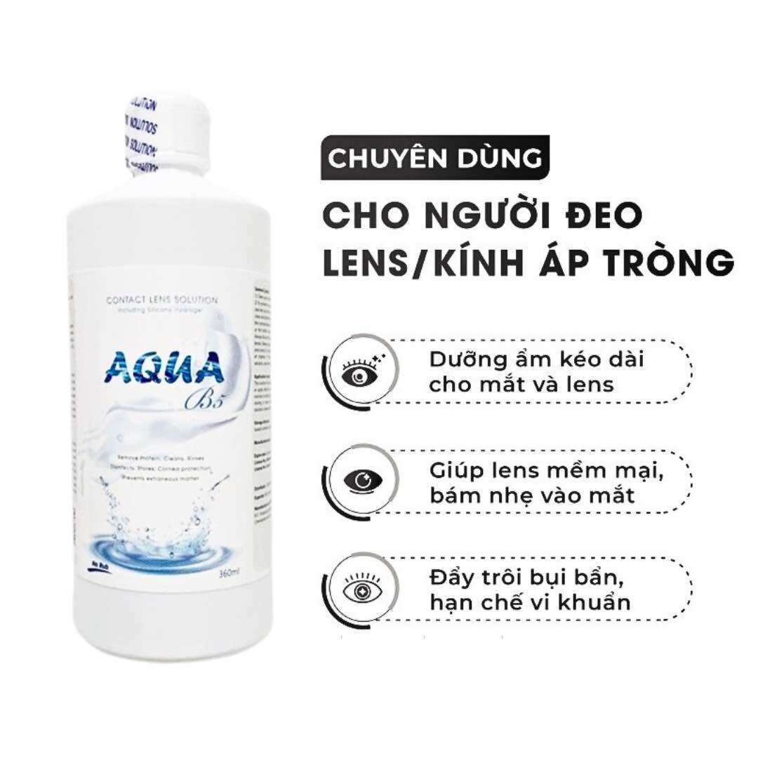 Nước Ngâm Lens - Nước Nhỏ Mắt SONA / AQUA Hàn Quốc Chính Hãng Kính Áp Tròng Số 1