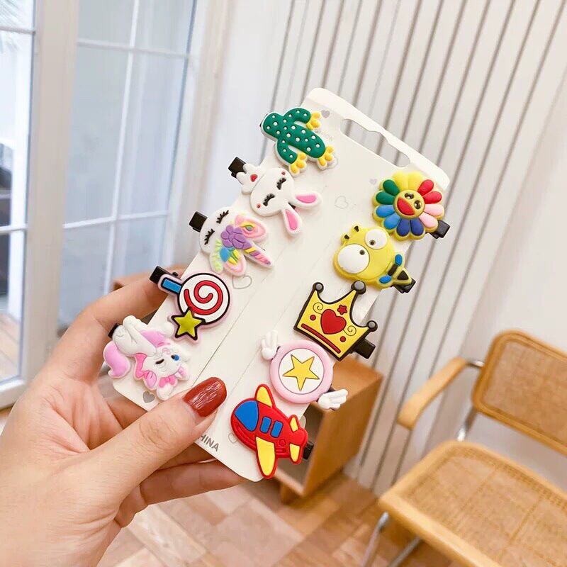 Set 10 Kẹp Tóc Hàn Quốc Cute Cho Bé (SPKT1)