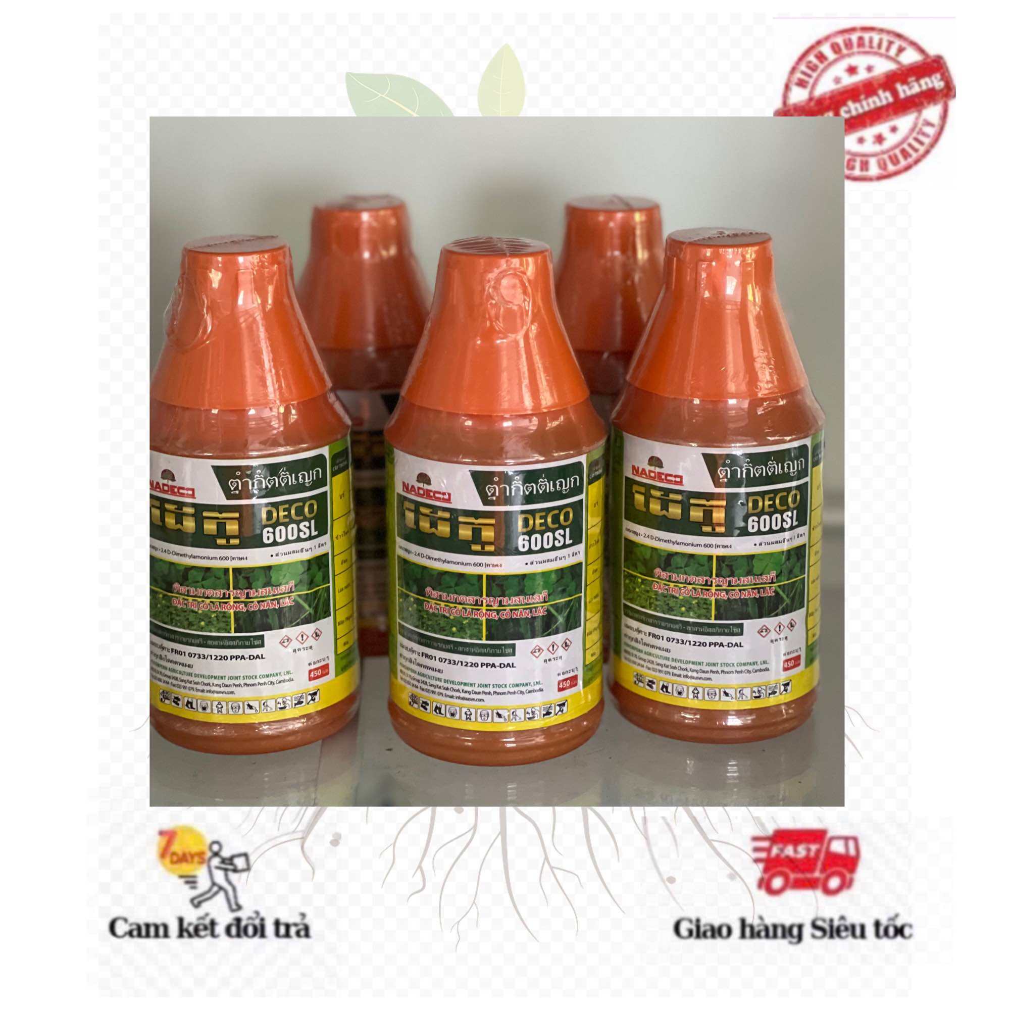 Thuốc trừ cỏ 2,4D 600sI NICOTEX Diệt trừ các loại cỏ lá rộng (Chai 450ml) nồng độ cũ