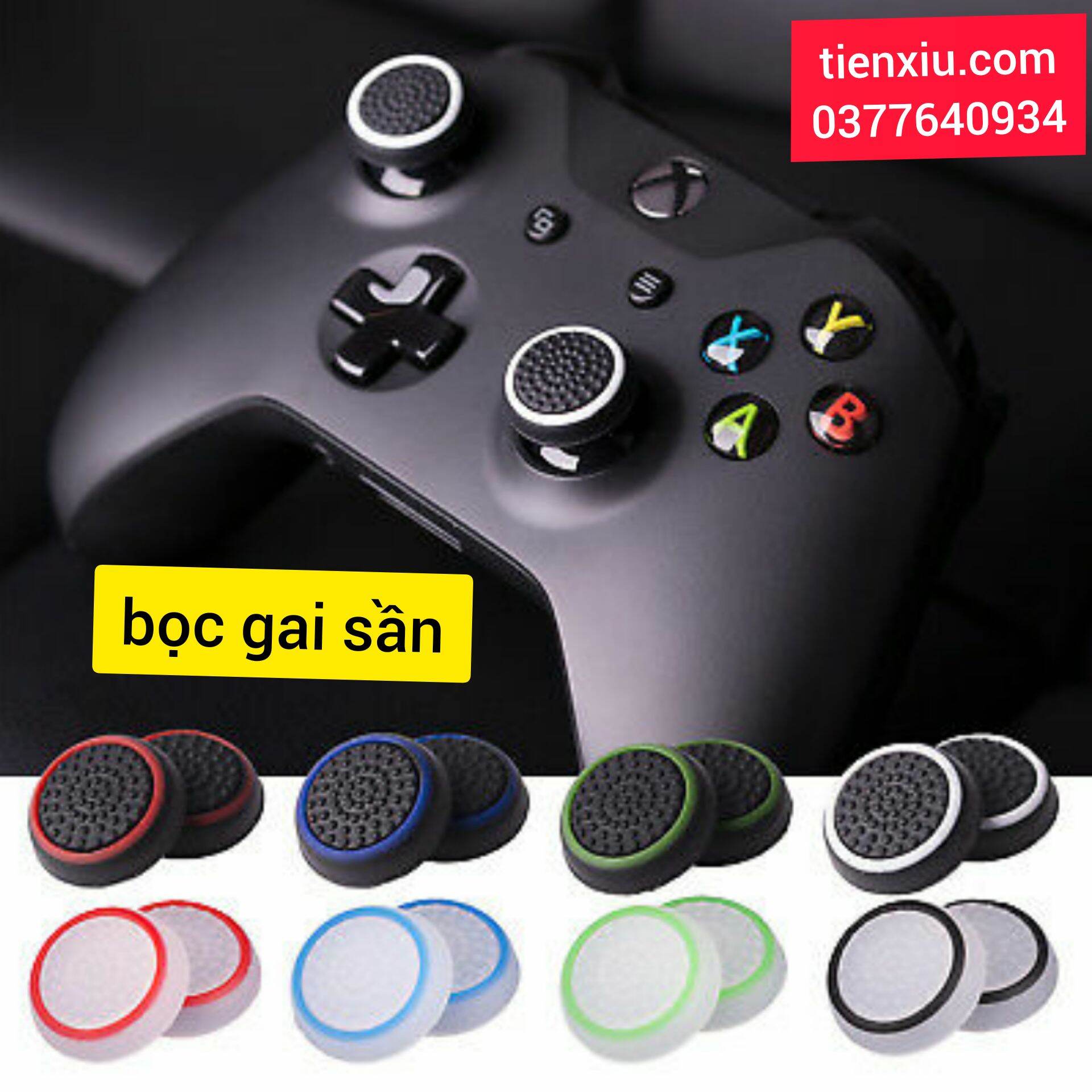Núm bọc tay cầm Ps4 Xbox One SX GameSir PS5 set 2 cái bọc cần Analog tay bấm game Ps5 Ps4 XBOXONE Xbox360 GameSir núm chụp cần Analog tay cầm Game