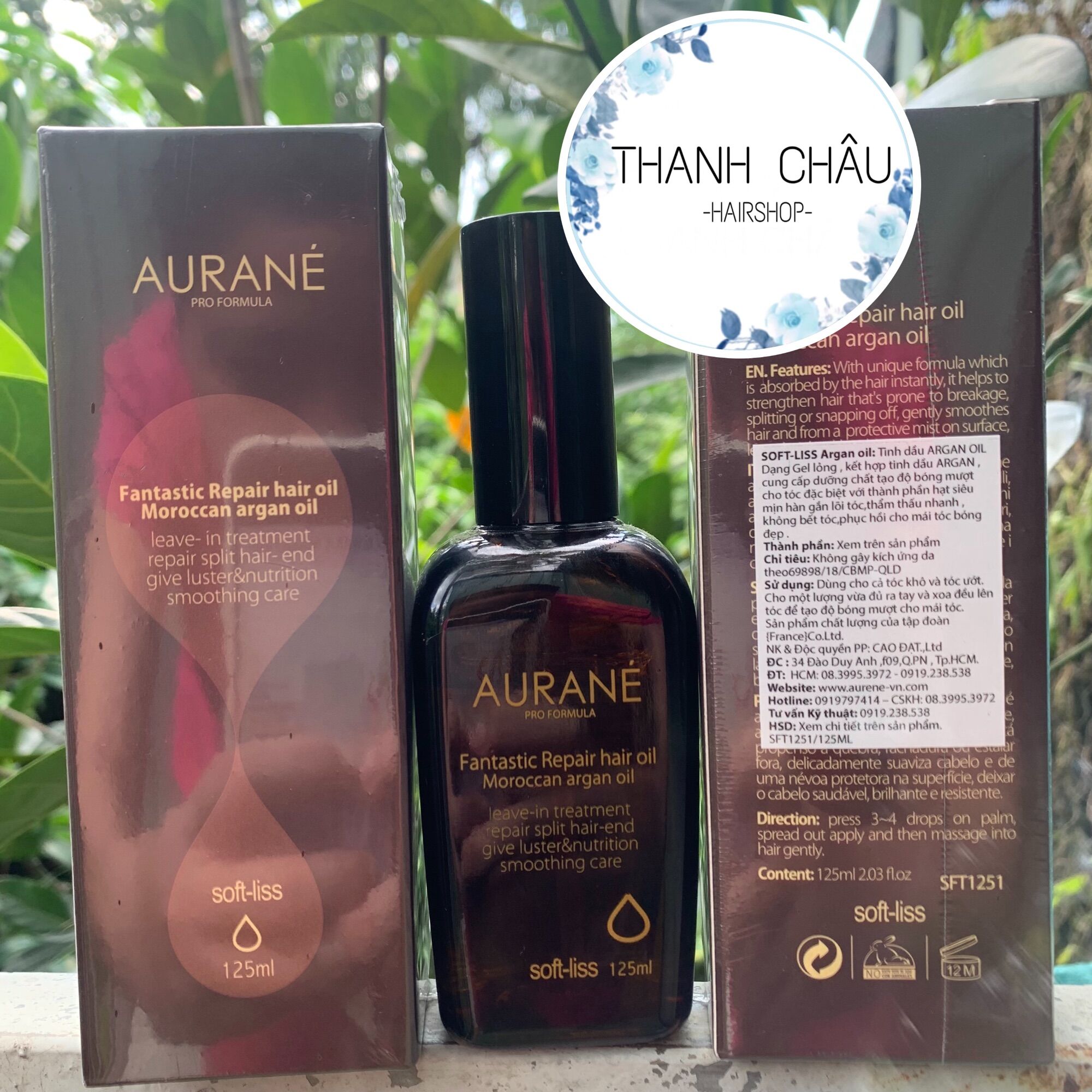 Tinh dầu dưỡng tóc Aurane 125ml