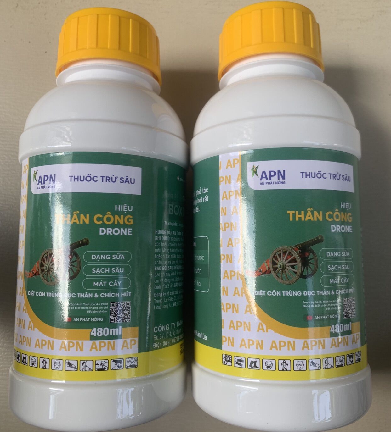 Thần công chai 480ml của An phát nông