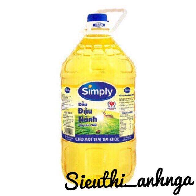 Dầu Ăn Simply Đậu Nành can 5L