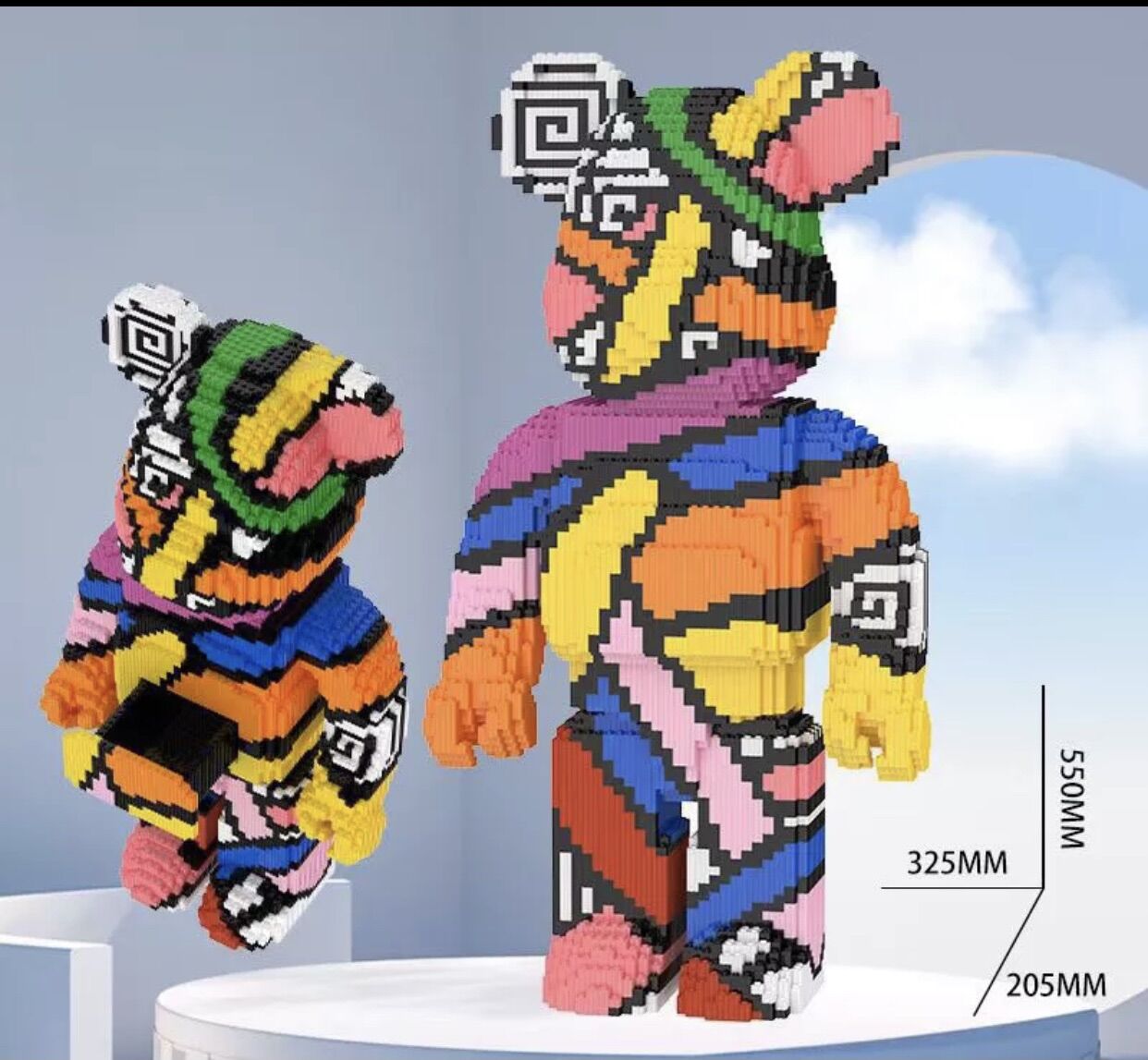 Lắp ghép bearbrick 55cm