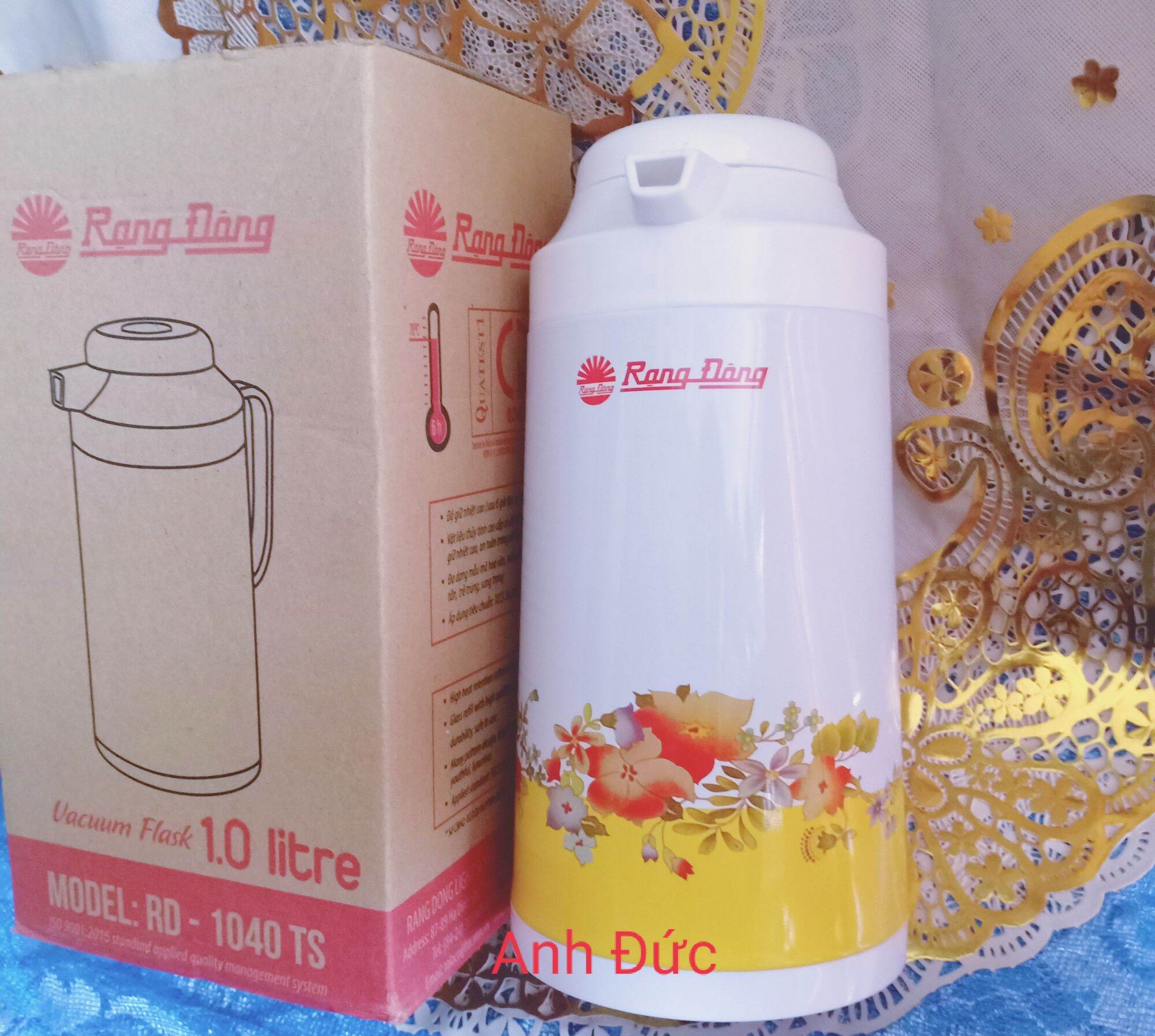 Phích nước rạng đông 1 lít rd1040ts hàng chính hãng
