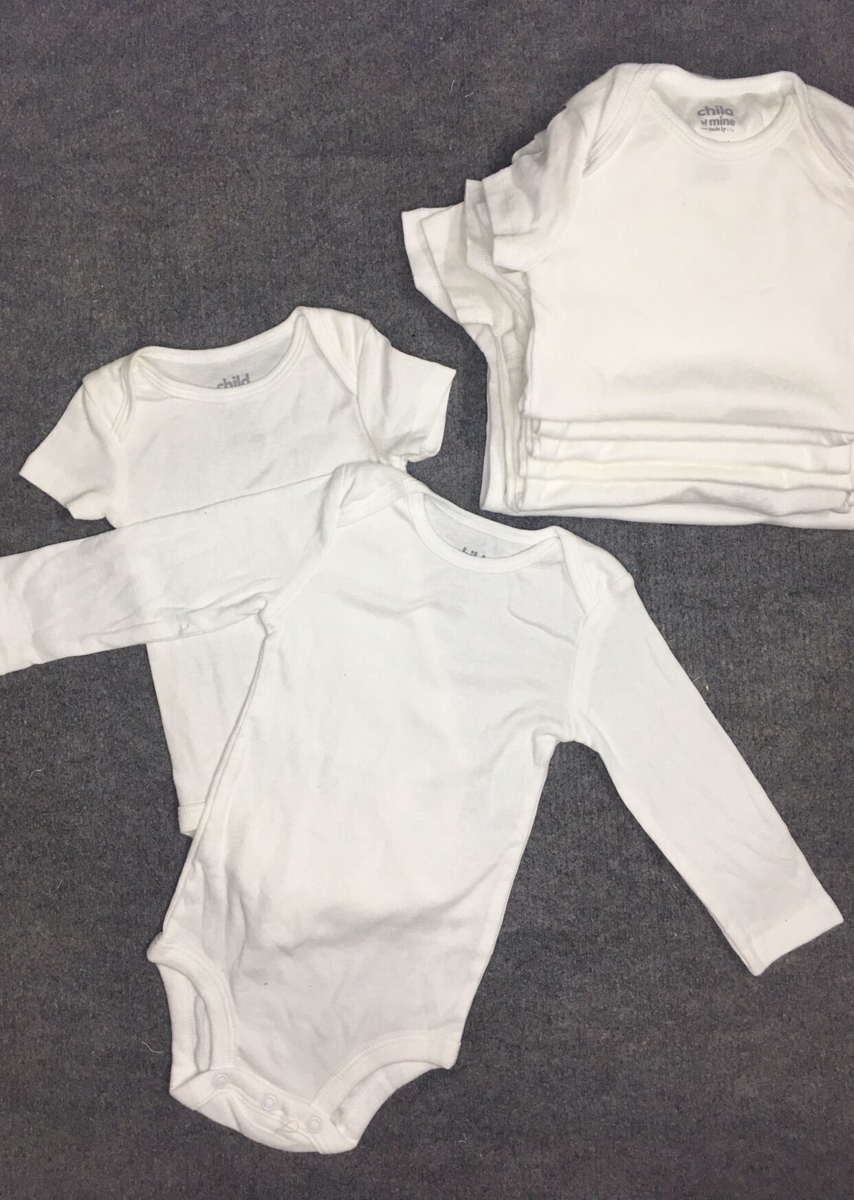 Set 5 body chip trắng xuất dư Carter