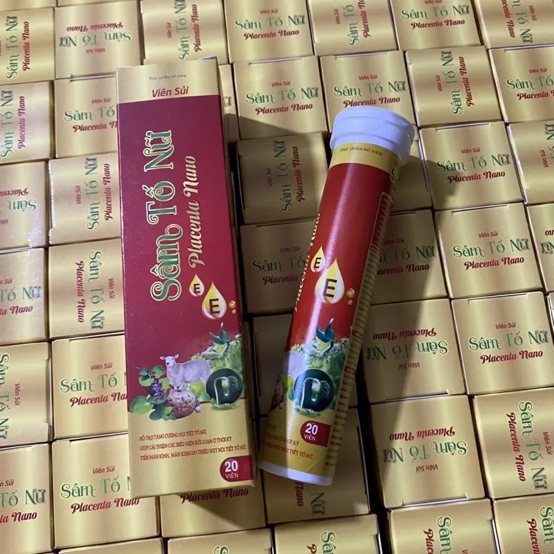 Viên sủi nở ngưc vòng 1 - viên sủi sâm tố nữ placenta nano giúp tănh size vòng 1 săn chắc tăng cường nội tiết tố
