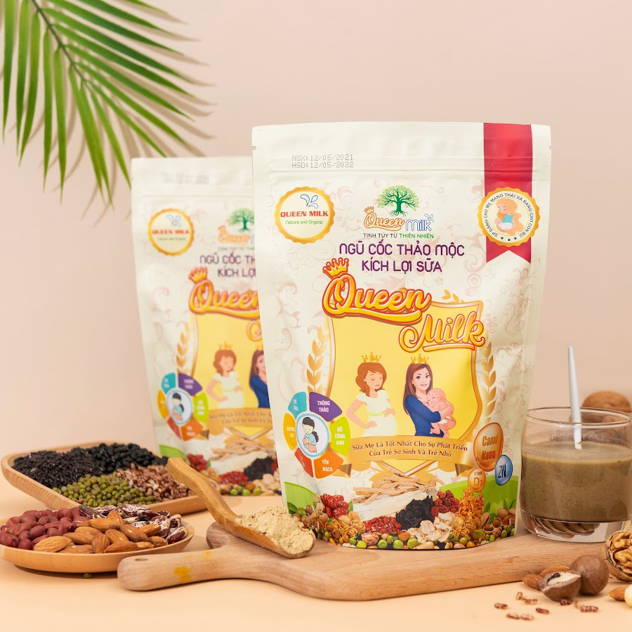Bột ngủ cốc thảo mộc lợi sữa Queen milk