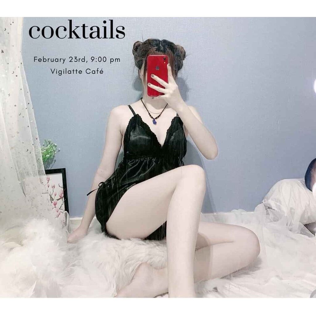 Đồ bộ ngủ hai dây sexy phi bóng phối ren - M59