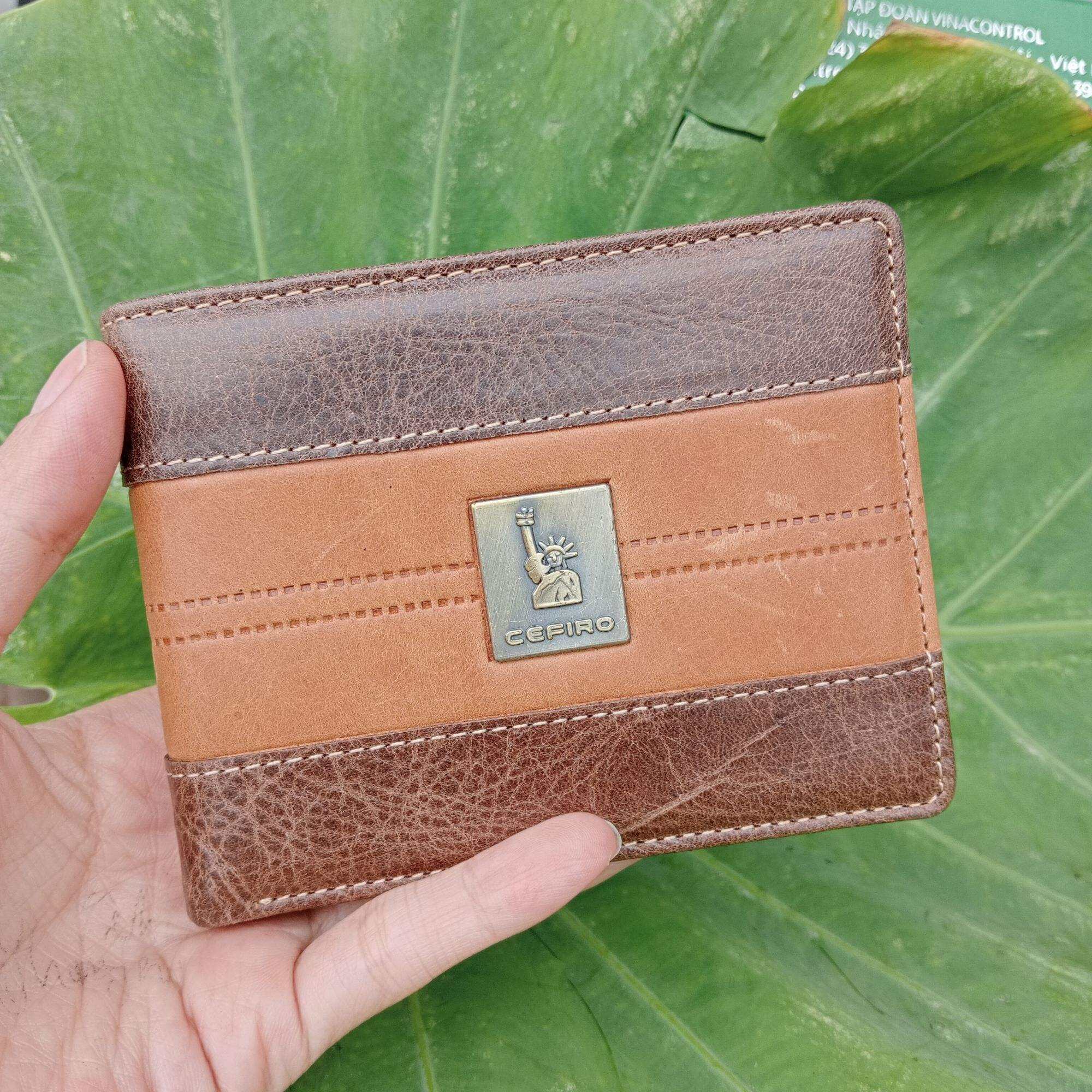 Ví Nam Ngang Da Bò CEFIRO Cao Cấp,